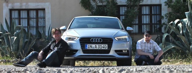 Audi A3 - Alex, der Probefahrer und meine Wenigkeit