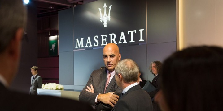 Maserati CEO Harald J. Wester und Bowers & Wilkins Vice President Jan Evert Huizing