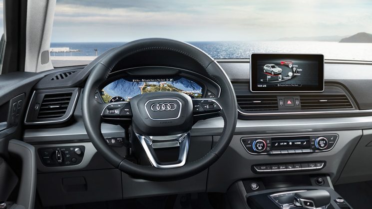 Audi virtual cockpit mit Head-Up-Display im neuen Audi Q5